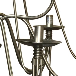 Y-Decor Blakely 9 light chandelier in Brushed Nickel - Chandeliers For Bedrooms by Overstock.com