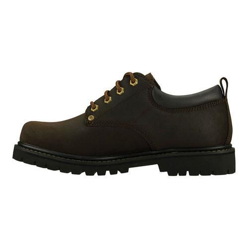 skechers alley cats brown scuff resistant