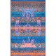 preview thumbnail 4 of 6, Nuloom Navy Blue/Pink/Orange Vintage-inspired Faded Mist Tribal Florid Nylon Area Rug