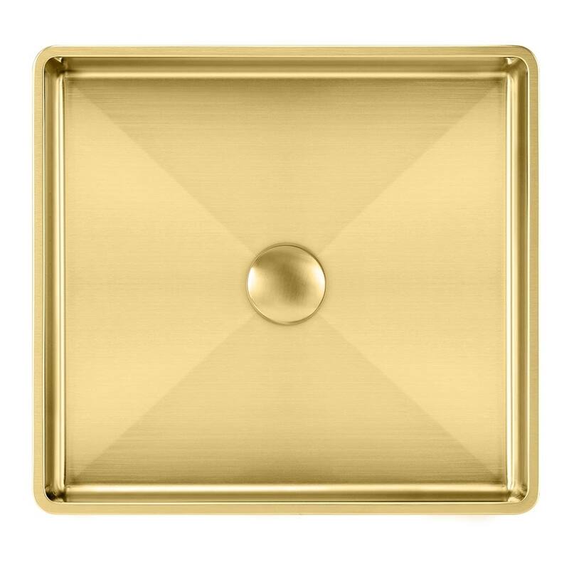 Whitehaus Collection Noah Plus Semi-recessed Center-drain Basin