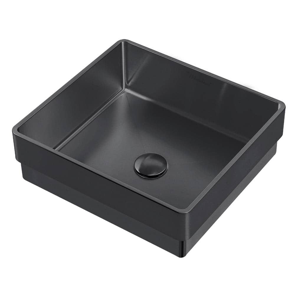 Whitehaus Collection Noah Plus Semi-recessed Center-drain Basin