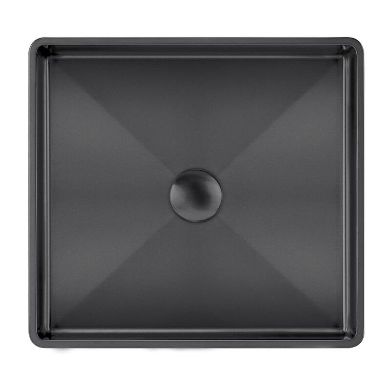 Whitehaus Collection Noah Plus Semi-recessed Center-drain Basin