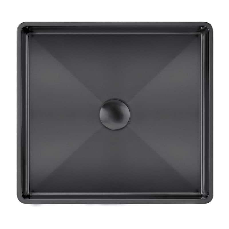 Whitehaus Collection Noah Plus Semi-recessed Center-drain Basin