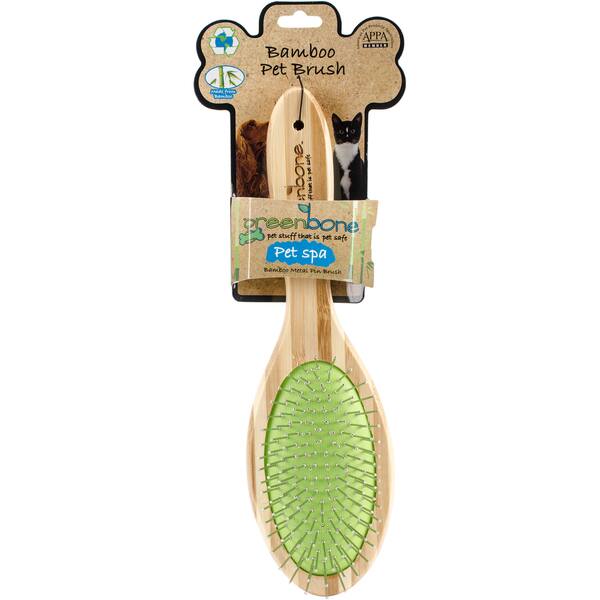 DogSpa Natural Bamboo Pin Grooming Brush Bed Bath & Beyond 18504647
