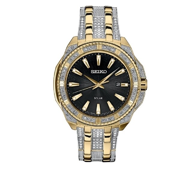 seiko solar powered mens watches