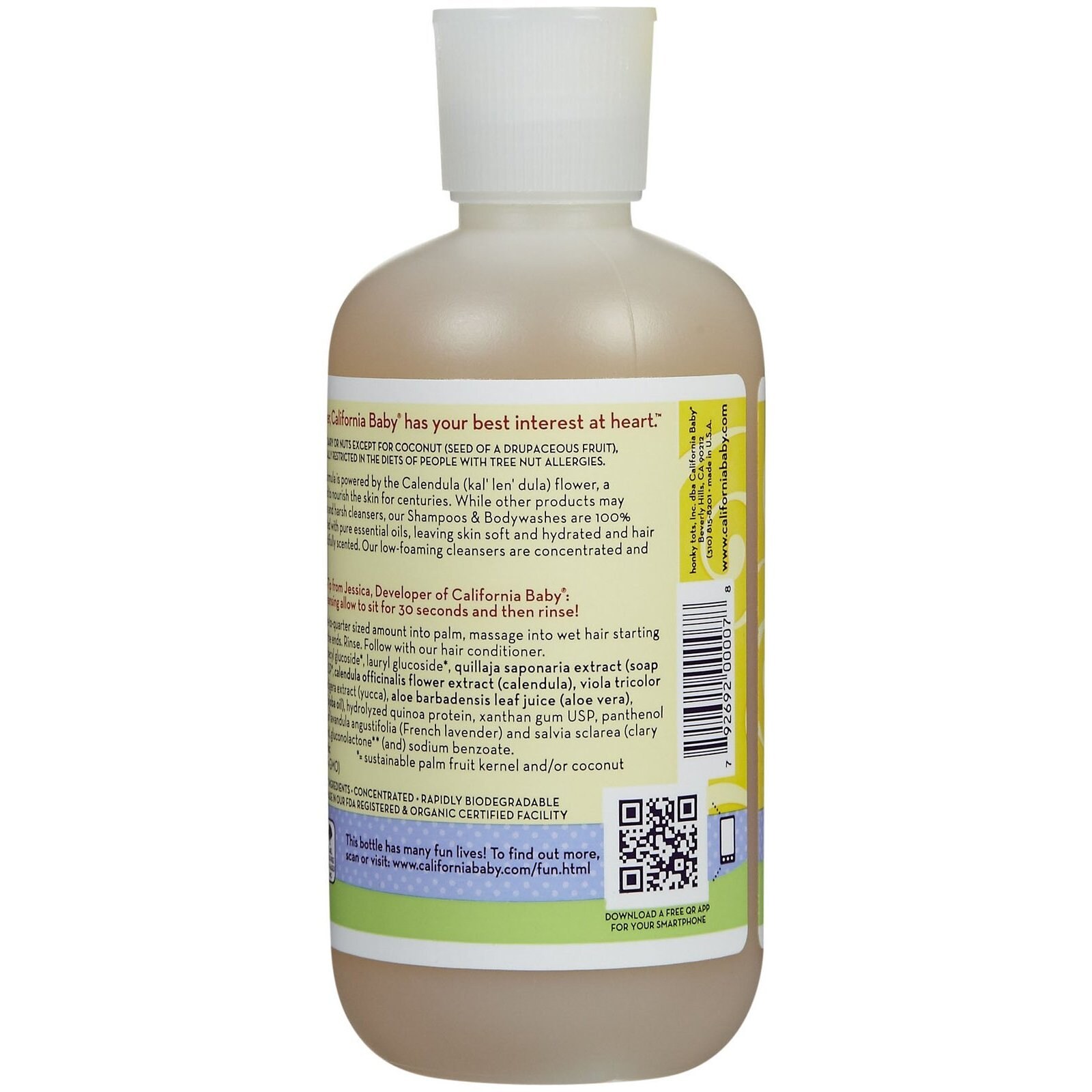 california baby calendula shampoo and body wash