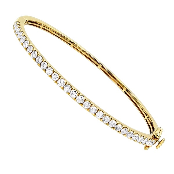 womens solid gold bangle