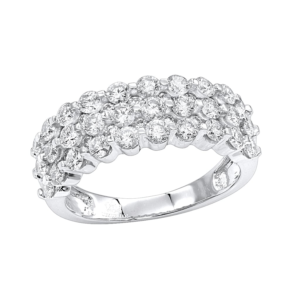 3 row diamond eternity band