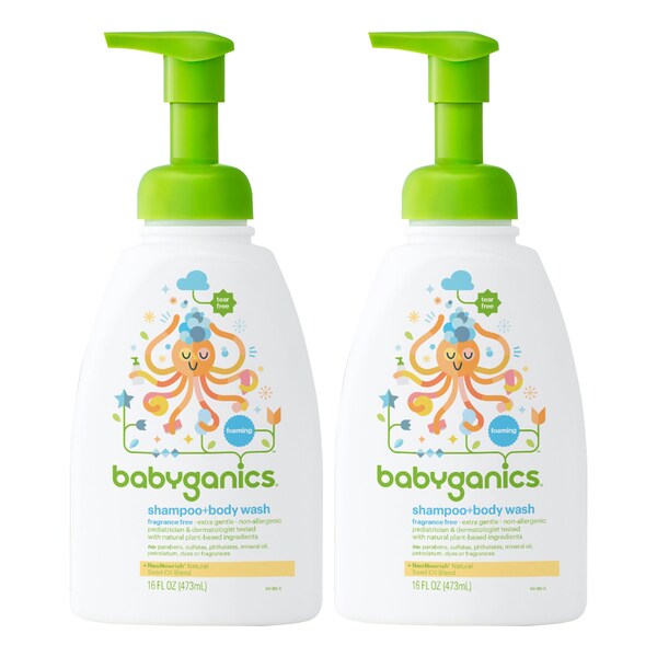 babyganics foaming shampoo and body wash