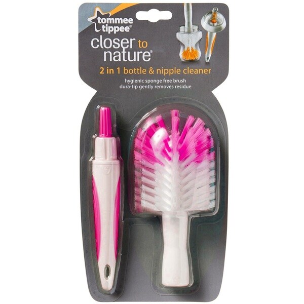tommee tippee bottle brush pink