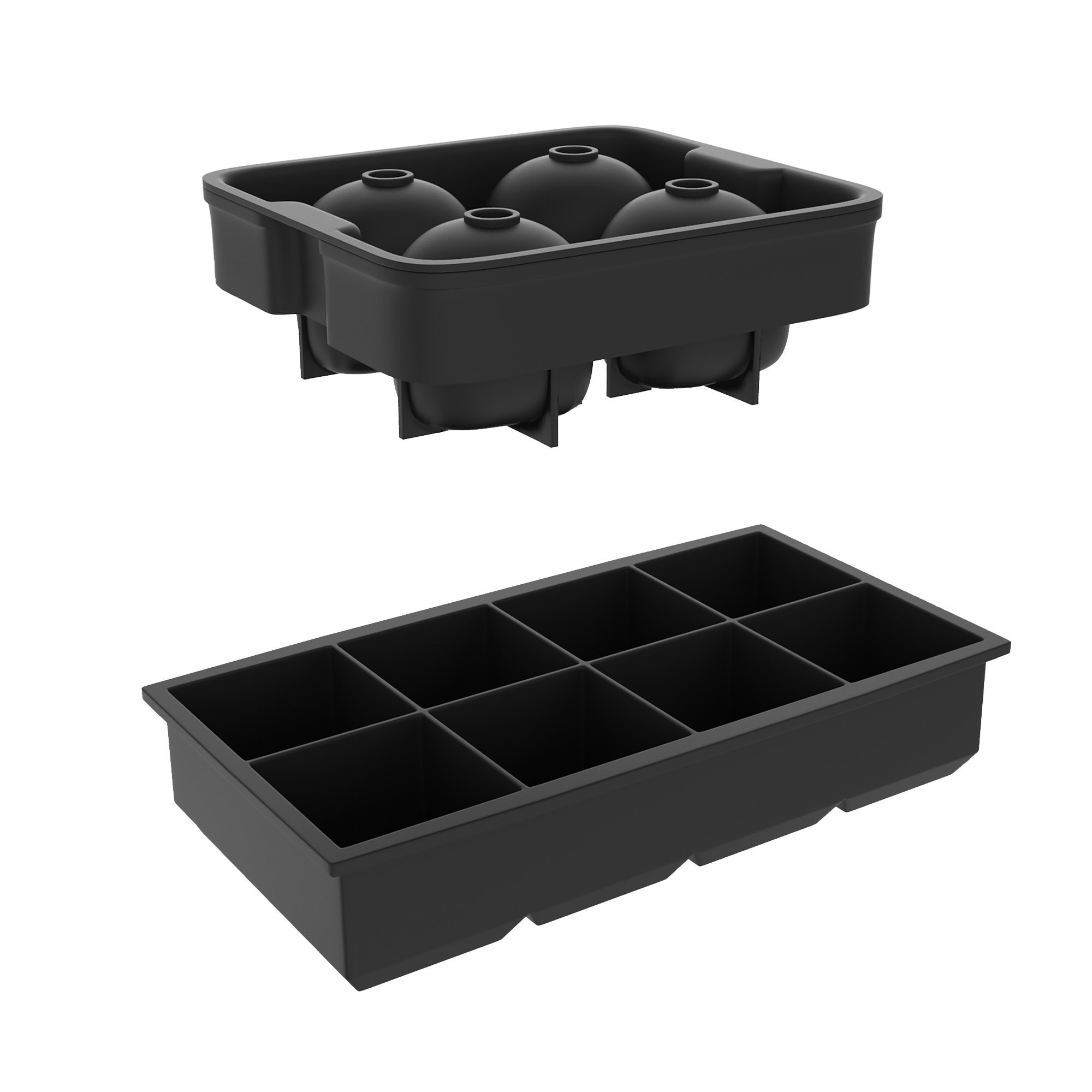 Chef Buddy Ice Cube Trays with Lids (Set of 2)