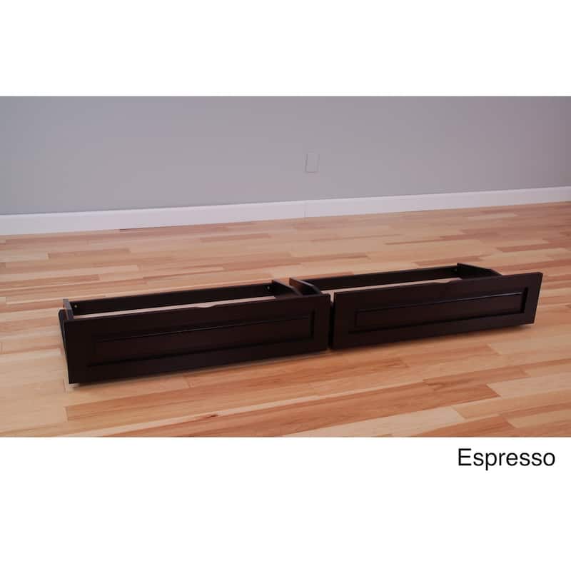 Porch & Den Dent Full Size Futon Storage Drawers - Espresso