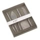 preview thumbnail 3 of 2, Textured Design Modern Style Stainless Steel Cheese Cutlery - Set of 4 - Silver