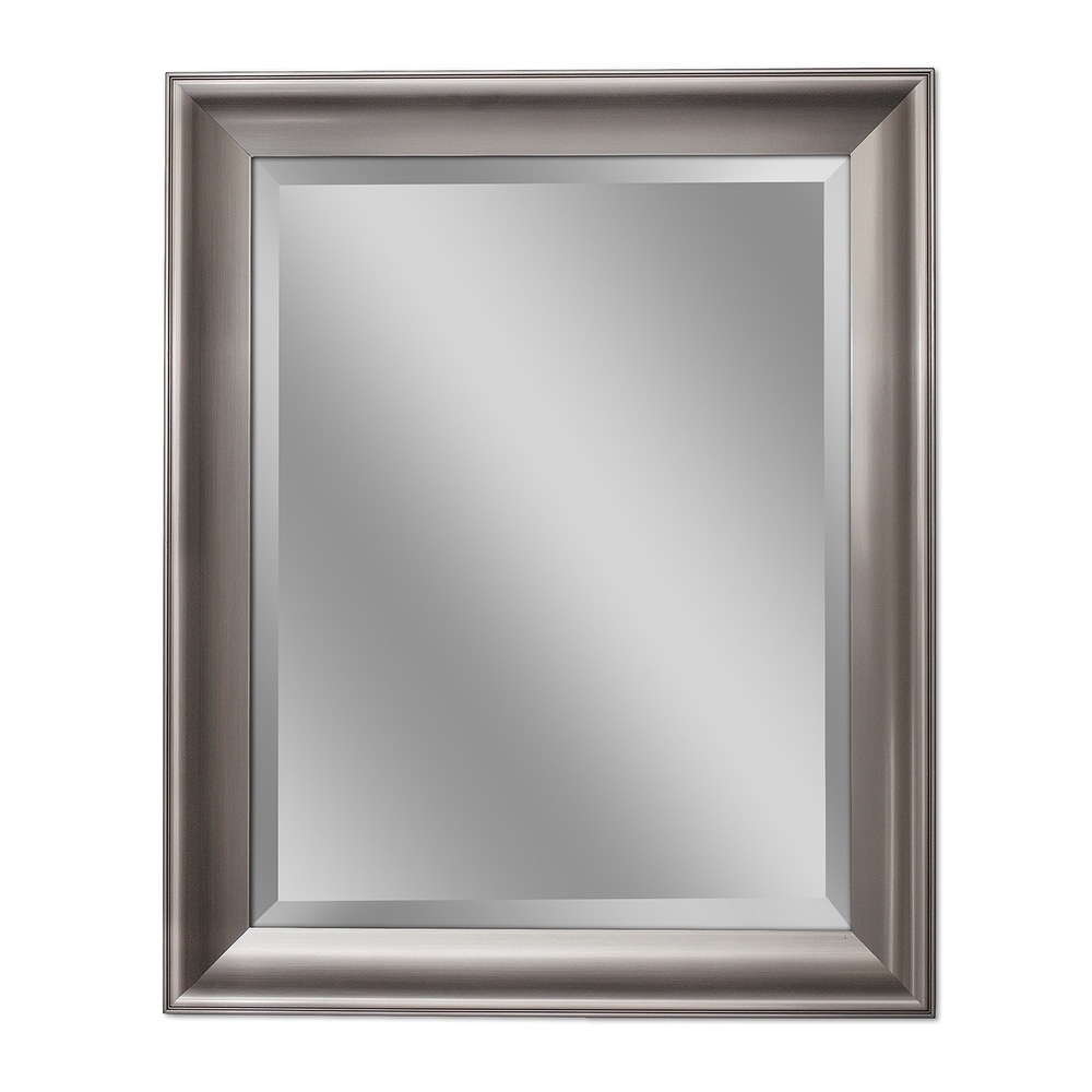 brushed nickel mirror 24 x 36