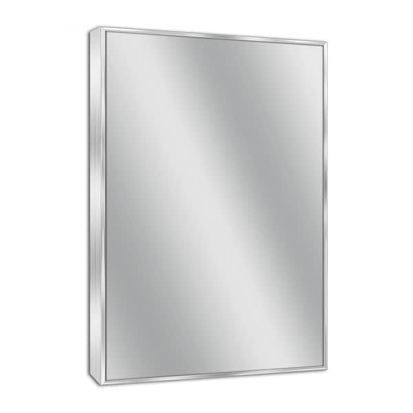 Headwest Spectrum Brush Nickel Wall Mirror Brushed Headwest Spectrum Brush Nickel Wall Mirror Brushed 24 X 30