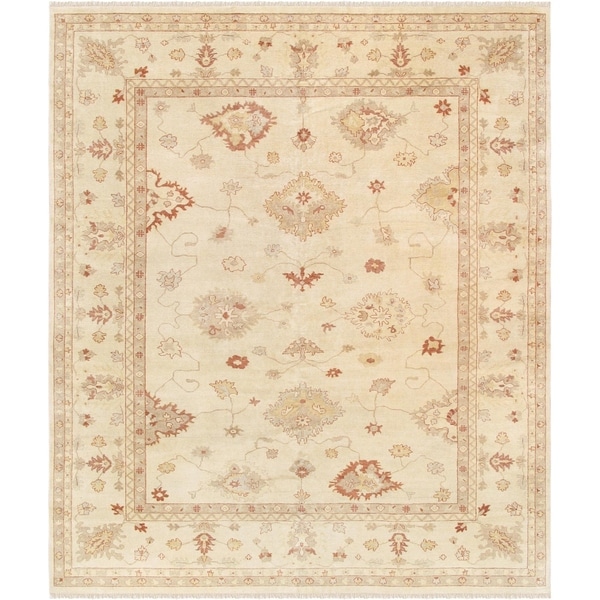Oushak Ivory Collection Handmade Wool Area Rug 12 X 14 6 Free Oushak Ivory Collection Handmade Wool Area Rug 12 X27