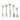 Reindeer Design Rustic Woodsy Style Flatware - Set of 5 - Silver