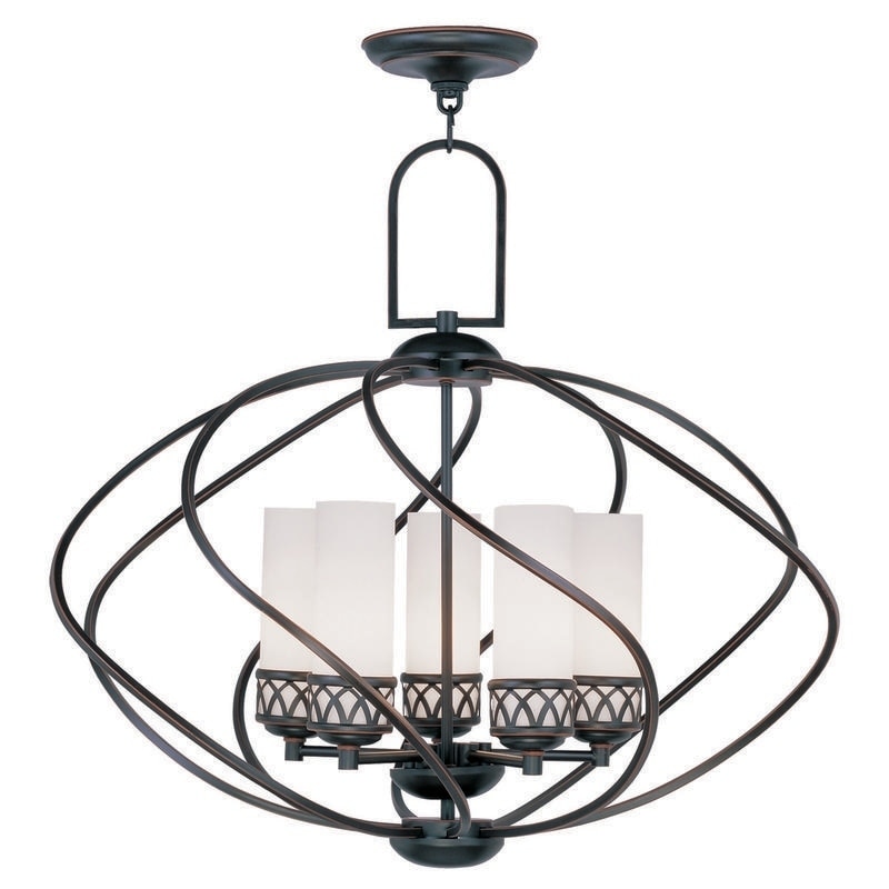Livex Lighting Westfield 5 Light Olde Bronze Chandelier - Chandeliers For Bedrooms by Overstock.com