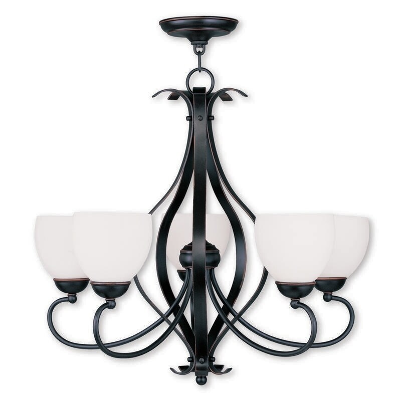 Livex Lighting Brookside 5 Light Olde Bronze Chandelier - Chandeliers For Bedrooms by Overstock.com
