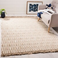 Safavieh Hand Woven Natural Fiber Tropical Blue Jute Safavieh Hand Woven Natural Fiber Ivory Jute Rug 8 X 10