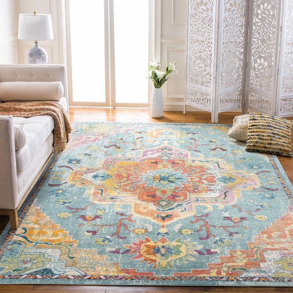 Safavieh Crystal Floretta Vintage Boho Medallion Rug