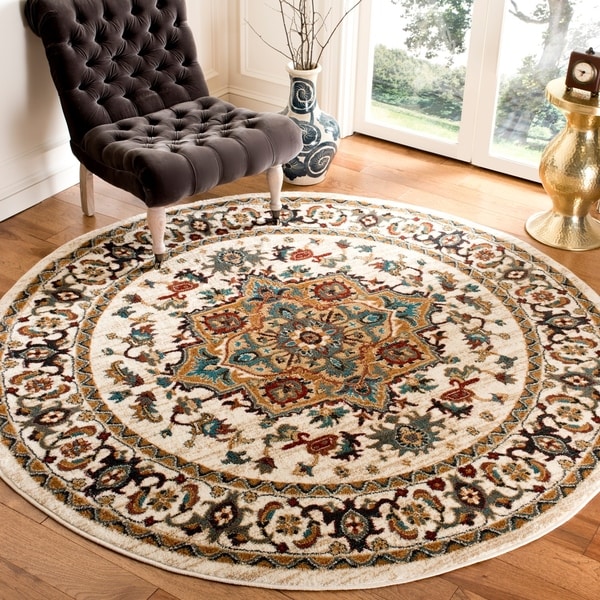 Safavieh Summit Ivory/ Ivory Rug - 6'7" x 6'7" round