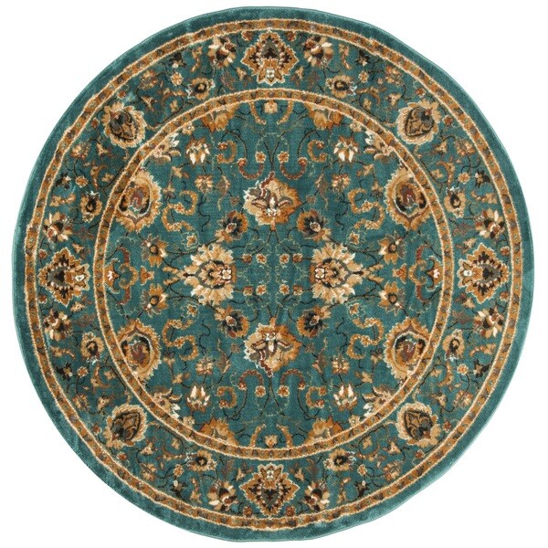 Safavieh Summit Teal/ Teal Rug - 6'7 Round