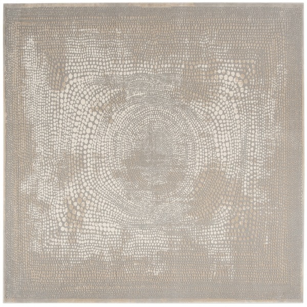 Safavieh Meadow Ivory/ Grey Rug - 6'7" x 6'7" square