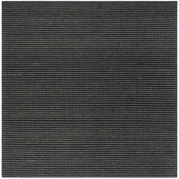 Safavieh Hand-Woven Natura Grey/ Black Wool Rug - 6' Square