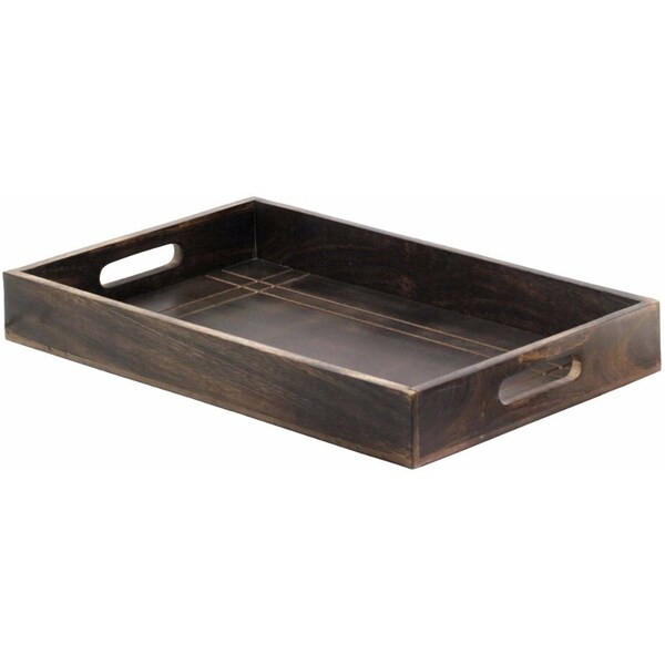 Shop Wooden Serving Tray with Handles - Free Shipping Today - Overstock ...