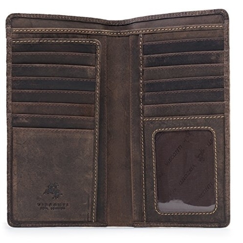 Visconti 724 Hunter Distressed Leather Tall Bi-fold RFID Wallet