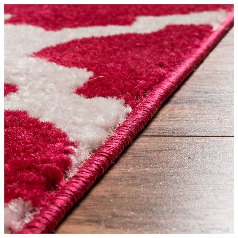Well Woven Modern Trellis Lines Runner Rug - 2' x 7'3"