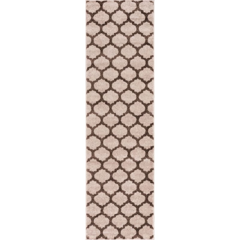 Well Woven Modern Trellis Lines Runner Rug - 2' x 7'3"