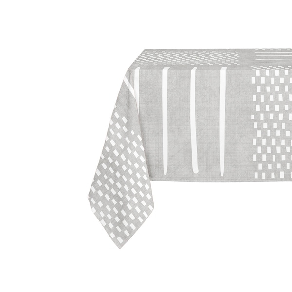 Kavka Designs Grey Crossroads Table Cloth By Becky Bailey - 70 x 90 inches