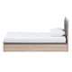 preview thumbnail 4 of 11, Contemporary Grey and Brown Twin Size Storage Bed by Baxton Studio