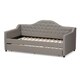 preview thumbnail 11 of 17, Contemporary Fabric Daybed with Trundle by Baxton Studio
