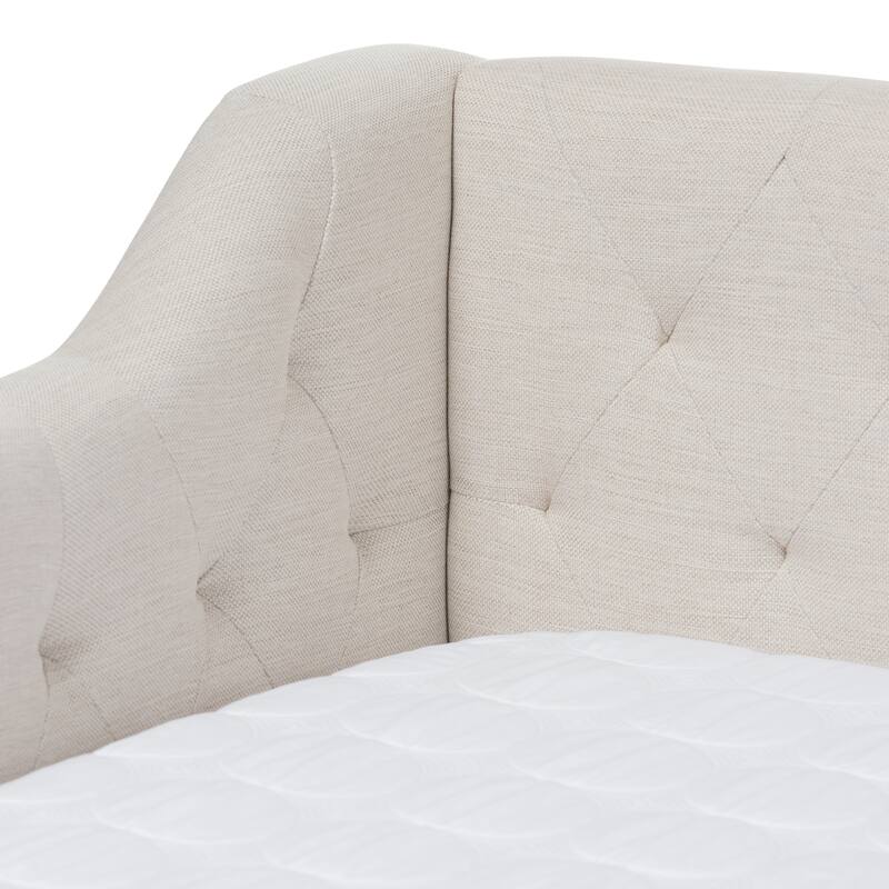 Contemporary Fabric Daybed with Trundle by Baxton Studio