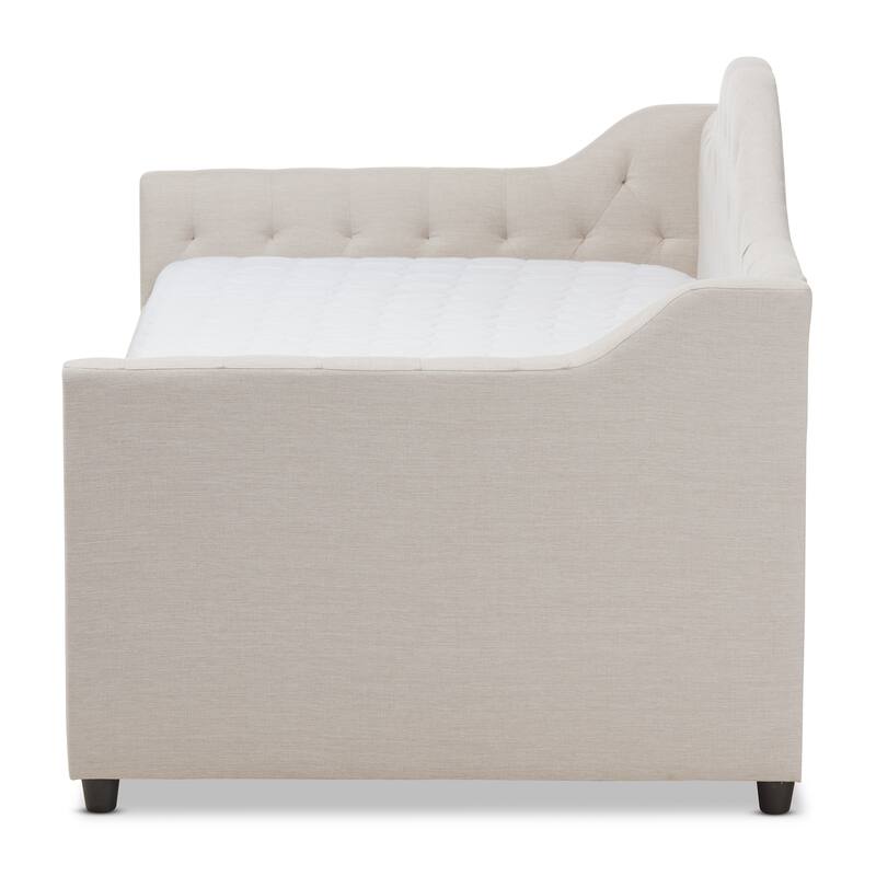 Contemporary Fabric Daybed with Trundle by Baxton Studio