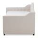 preview thumbnail 4 of 17, Contemporary Fabric Daybed with Trundle by Baxton Studio