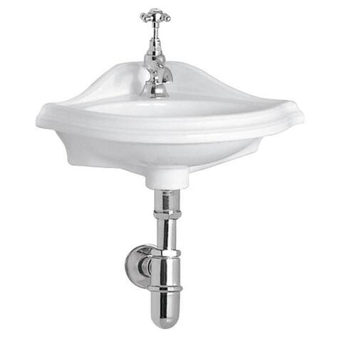 Whitehaus Collection Isabella Corner Wall Mount Basin