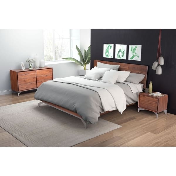 Shop Perth Queen Bed Chestnut Free Shipping Today