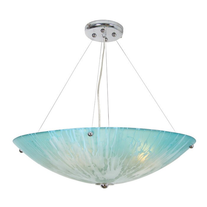 Van Teal Reserve Teal and Chrome Acrylic and Metal Chandelier (Van Teal Reserved Chandelier) - Chandeliers For Bedrooms by Overstock.com