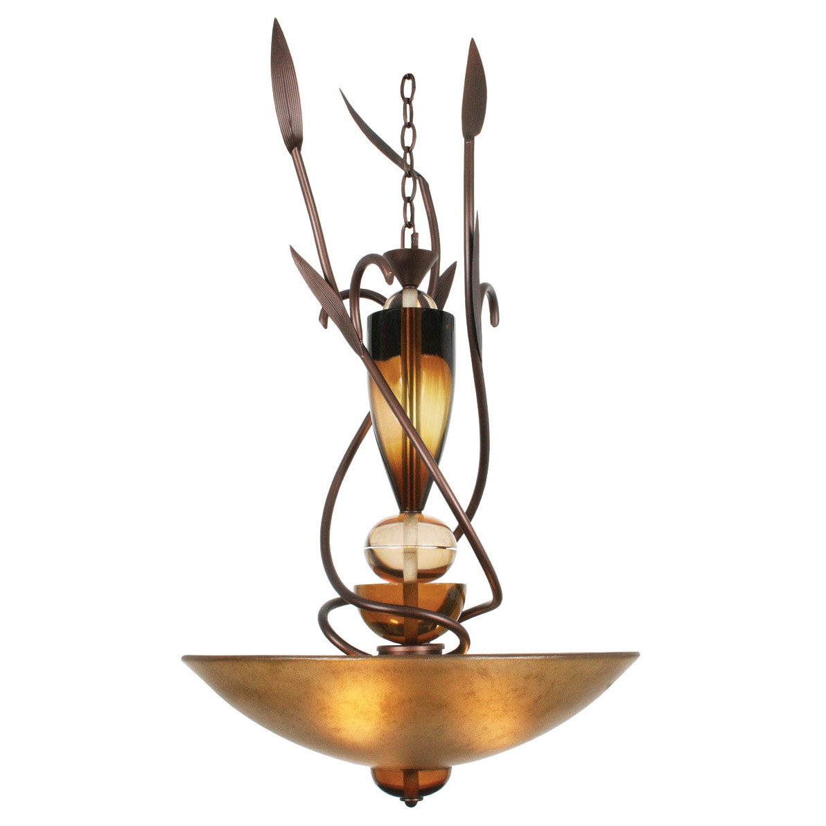 Van Teal Exceptional Two Bronze-finished Metal/Acrylic 3-light Bowl Chandelier (Van Teal Exceptional Two Chandelier) - Chandeliers For Bedrooms by Overstock.com