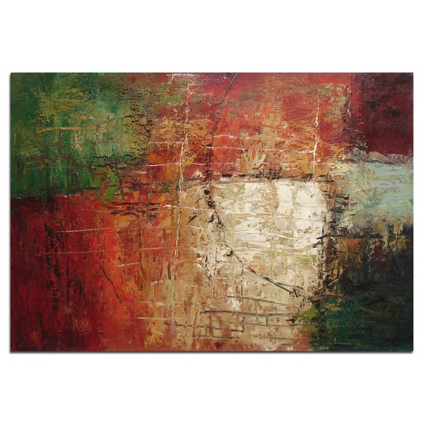 Shop Autumn Leaves Modern Abstract Art Oil Painting Of