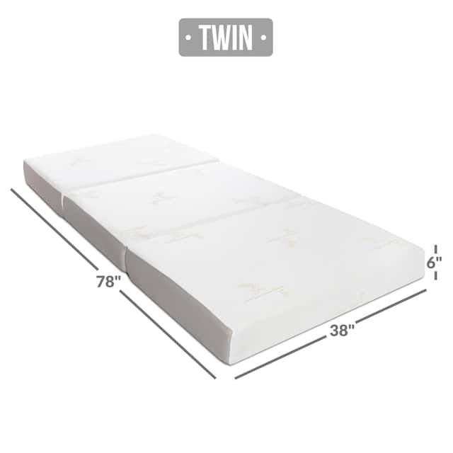 Milliard Twinsize 6inch Memory Foam Trifold Mattress Overstock