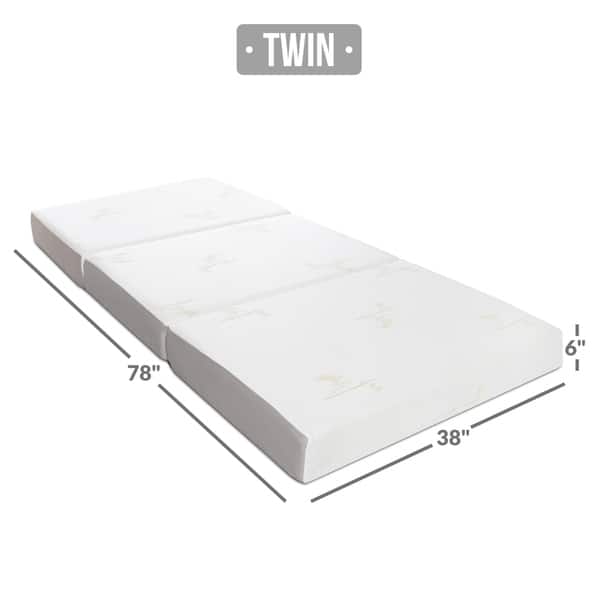 Milliard Twin size 6 inch Memory Foam Tri fold Mattress 