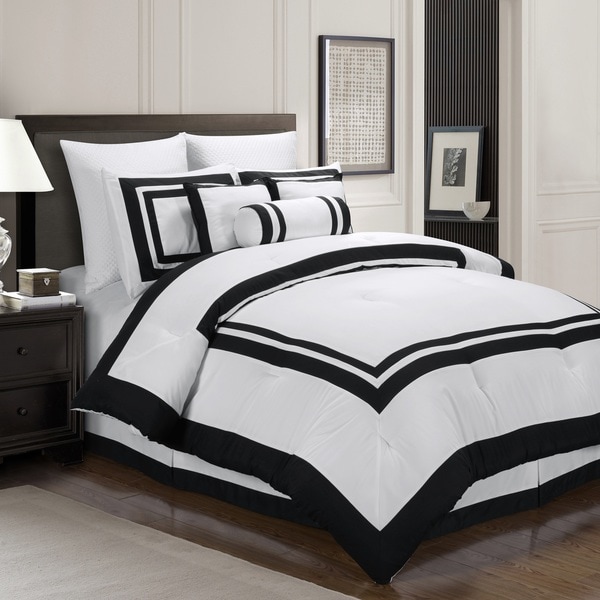 Hotel Capprice 7 Piece Queen Size Comforter Set in White (As Is Item). Opens flyout.