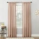 preview thumbnail 2 of 18, No. 918 Amalfi Linen Blend Semi-Sheer Rod Pocket 1-Piece Curtain Panel, Single Panel 54X84 - Blush