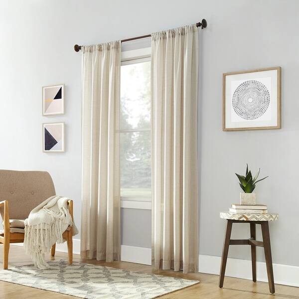 Shop No 918 Amalfi Linen Blend Textured Sheer Rod Pocket Single