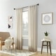 preview thumbnail 6 of 22, No. 918 Amalfi Linen Blend Textured Sheer Rod Pocket Single Curtain Panel, Single Panel